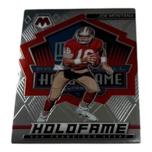 2022 Panini Mosaic Joe Montana HoloFame Silver Prizm Insert HF-1 SF 49ers NFL